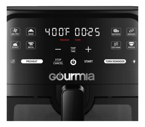 Freidora De Aire Digital Gourmia 8 Func 8qt/ 7.57 Lts.