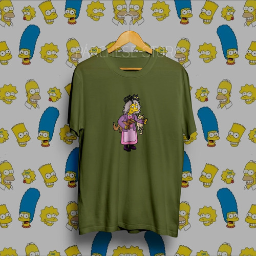 Camiseta Los Simpson Loca De Los Gatos Hombre