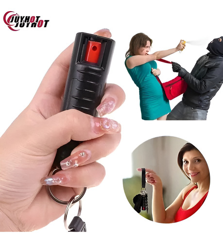Gas Pimienta Aerosol Tipo Llavero Portable Defensa Personal