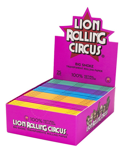 Celulosa Lion Rolling Circus Con Iman Regular