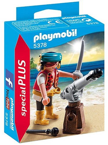Playmobil Special Plus Figura Pirata Con Cañon 5378