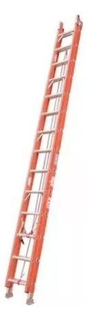 Escalera Extensible Fibra De Vidrio 28 Tramos 7,62m Aladino 