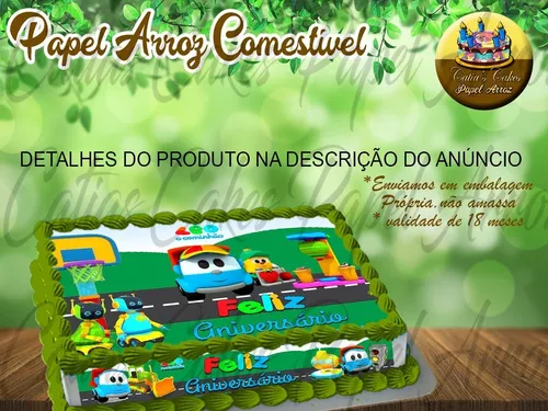 Papel Arroz E Faixas Para Bolo Comestível Leo Caminhão Cod 1
