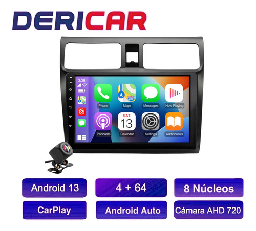 Estéreo Suzuki Swift 4+64 Carplay Android Auto 06-11 8core