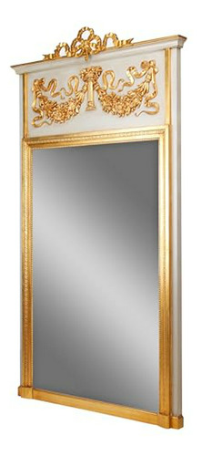 Espejo Trumeau Pintado Estilo Vintage Neoclásico Francés