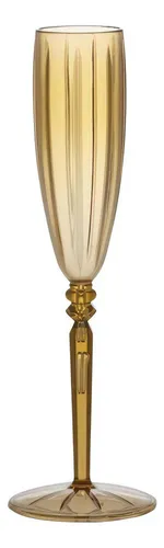 Jarra acrílica Liv Luxury de 1,6 l y 4 copas de vino espumoso de 145 ml