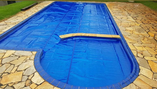 Imagem 4 de 8 de Capa Térmica Piscina 3x2 Black/blue 300 Micras