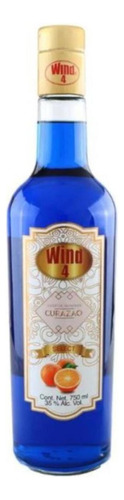Licor Wind 4 Azul Curazao Naranja 750 Ml