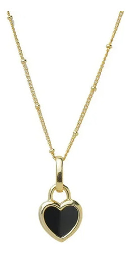 Collar De Amor De Doble Cara De Plata S925 De Estilo Coreano