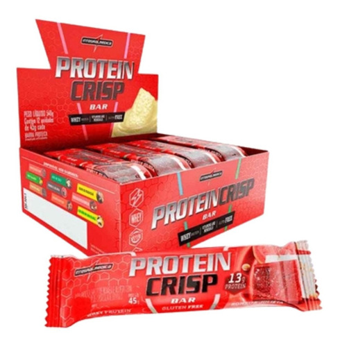Protein Crisp Bar Barra De Proteina 45g C/ 12 Integralmedica