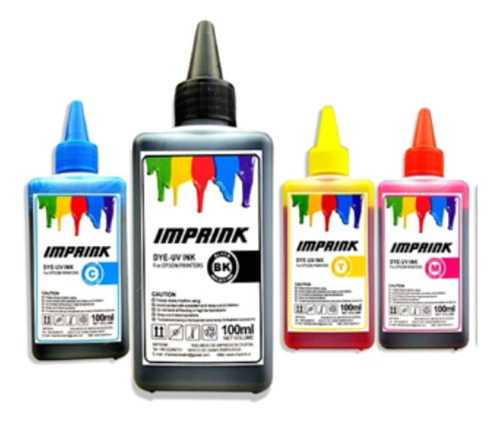Tinta Imprink Dye Uv Coreana Para Todas Impres Epson 100ml