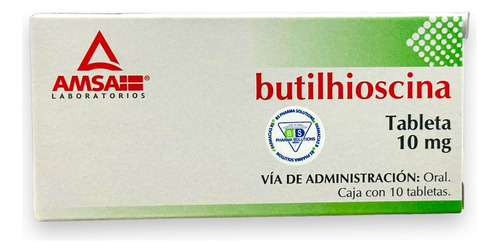 Butilhioscina  10mg C/10 Tabletas Amsa