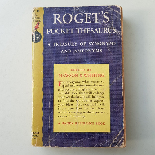 Libro Rogets Pocket Thesaurus