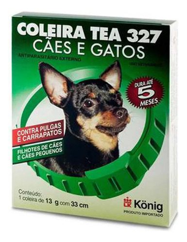 Coleira Tea 327 - Proteção 5 Meses - Pulgas E Carrapatos