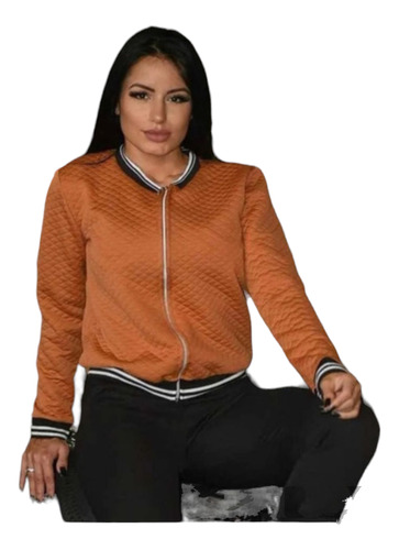 Campera De Dama Bomber Capitoneada S/m 