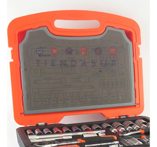 Juego Set Llaves Tubos Crique Tactix 85 Piezas