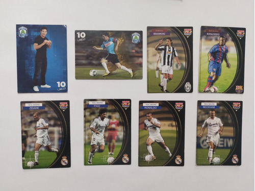 8 Tarjetas Bimbo Cards, Futbol Messi, Zidane, Ronaldinho, Fi