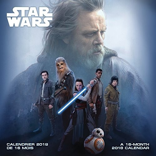 Star Wars Episode Viii The Last Jedi 2018 Wall Calendar(bili