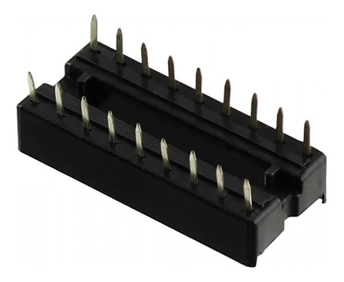 Soquete Para Ci 18 Pinos Dip Estampado Pci - Kit 5 Peças