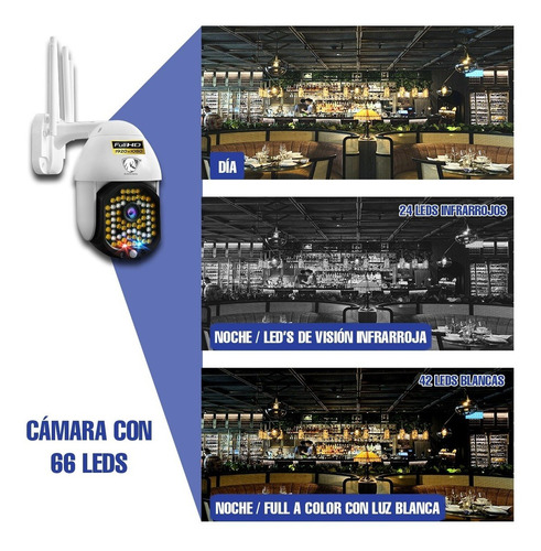 Imagen 8 de 10 de Camara Wifi Domo Ip Ultra Fhd Exterior Nube Video Seguridad