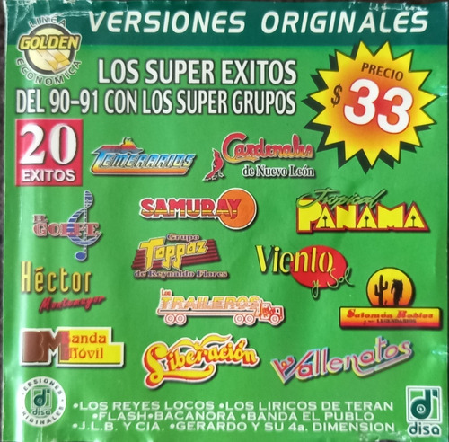 Super Grupos Disa - Los Super Exitos 90-91 (cd Original)