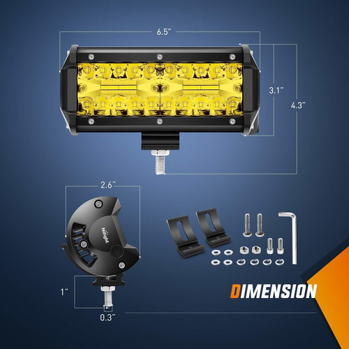 Nilight C-b Color Ambar Repuesto Foco Inundacion Luz Led