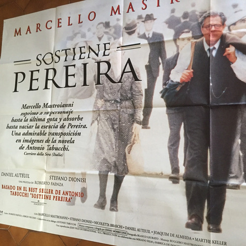 Poster Sostiene Pereira M. Mastroianni Dir Roberto Faenza 95