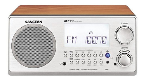 Imagen 2 de 7 de Radio Sangean Digital Am Fm Wr-2 Madera
