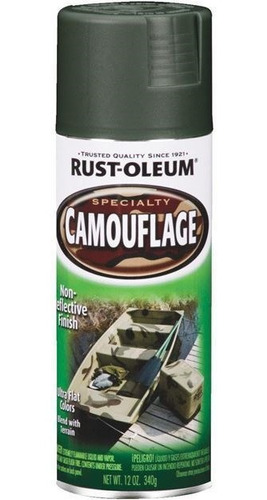 Aerosol Rust-oleum Camuflado Mate Verde Oscuro 340grs  Ynte