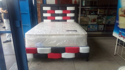 Imagen 5 de 9 de Camas Matrimoniales Con Copete E Individuales, Box Spring