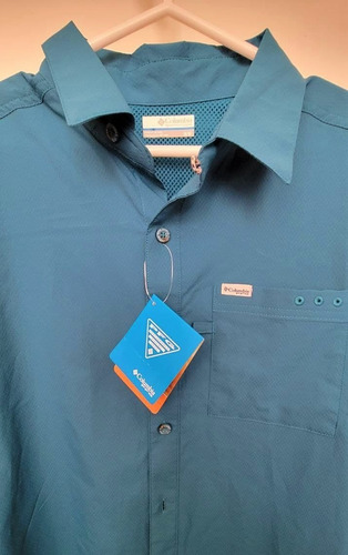 Imagen 4 de 4 de Camisa Columbia Bluefln Winds Camp Hombre Talla M