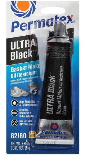 Permatex 82180 Utra Black Resistencia Al Aceite Juntas 