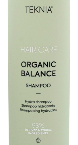 Lakme Organic Balance Shampoo Vegano Pelo Hidratante 1000ml