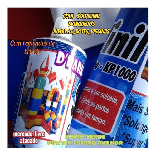 Cola Para Caiaque Inflavél Soldavinil Bisnaga 300ml+brinde