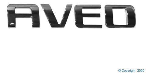 Emblema Cajuela (letras  Aveo ) Chevrolet Aveo 1.6 2016