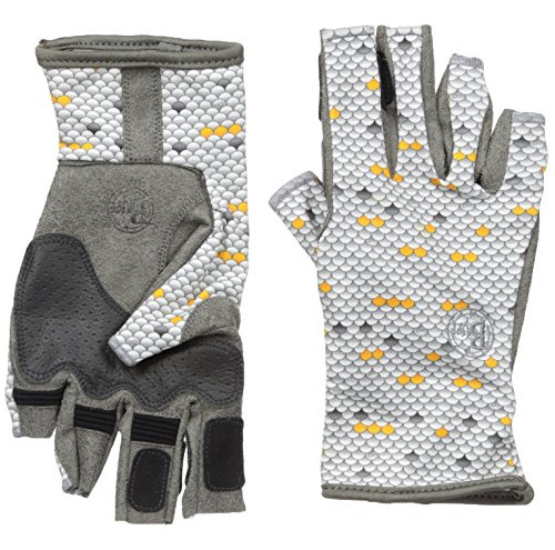 Buff Pro Series Angler Gloves, Ps Scales, Small/medium