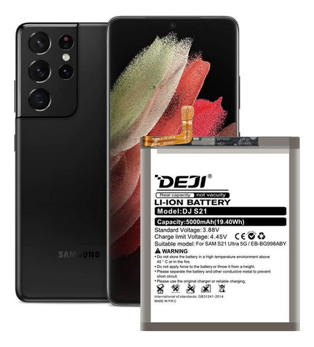 Batería Compatible Samsung S21 Ultra 5g 5000mah Marca Deji 