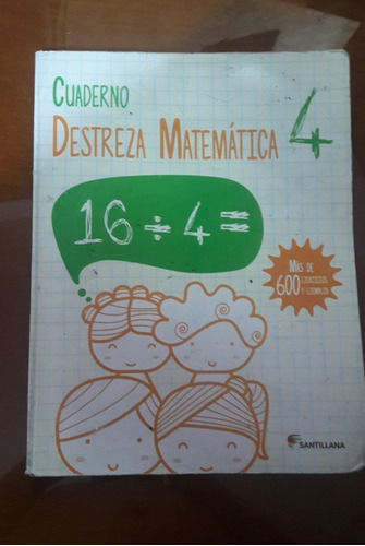 Cuaderno Destreza Matemática 4to Grado 