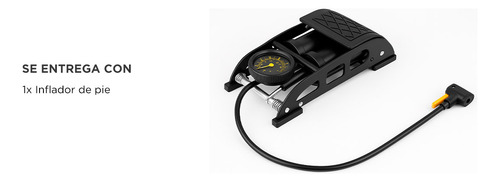 Inflador De Pie Gadnic Alta Calidad Universal Bicicleta