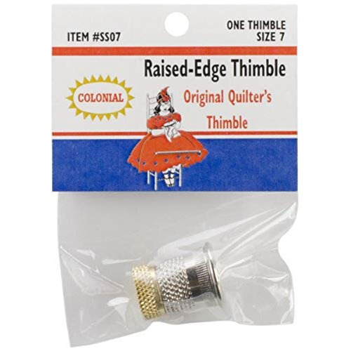 Raised-edge Thimble, 7, Silver