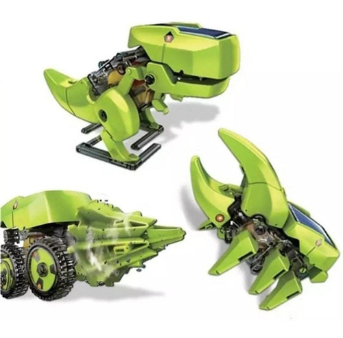 Kit de juguetes de dinosaurio Robo Solar para montar 3 en 1