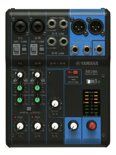 Yamaha Mg06 Consola De Mezcla