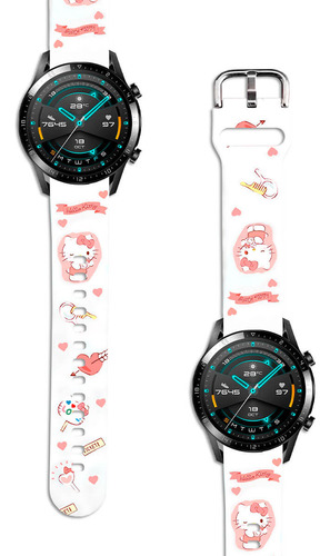 Correa Compatible Con Huawei Gt2 46mm Hello Kitty