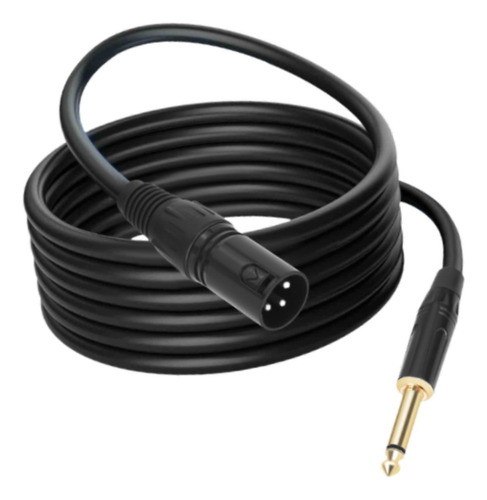 Ts 1/4 6.35 Male To Xlr Male Microphone Cord For Stage 10m