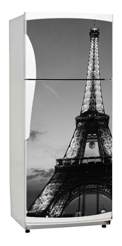 Vinilo Decorativo Heladera Paris Torre Eiffel M2