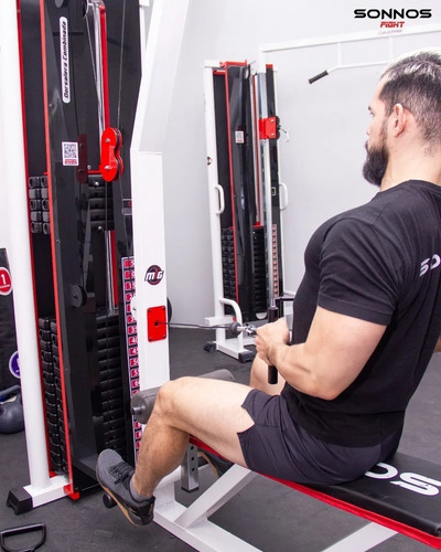 Dorsalera Combinada Con Remo Sonnos Profesional Poleas Gym
