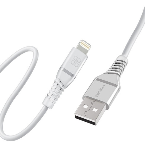 Promate Powerline-ai120.white Cable Usb A Lightning 1.2m Mfi