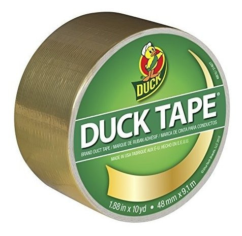 Cinta Adhesiva Duc Tape Dorado Metalizado 48mm X9m