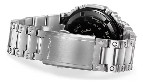 Reloj Casio G-shock Digital /análogo Bt Solar Gm-b2100ad-5a Correa Plateado Bisel Plateado Fondo Rosa