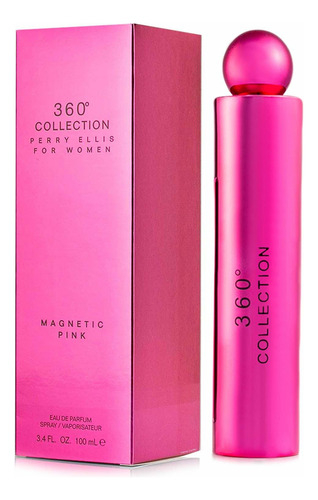 Perry Ellis 360º Collection Magnetic Pink For Wom 100ml Edt